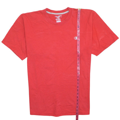 Champion Men's Red 2XL Crew Neck Cotton Short Sleeve T-Shirt