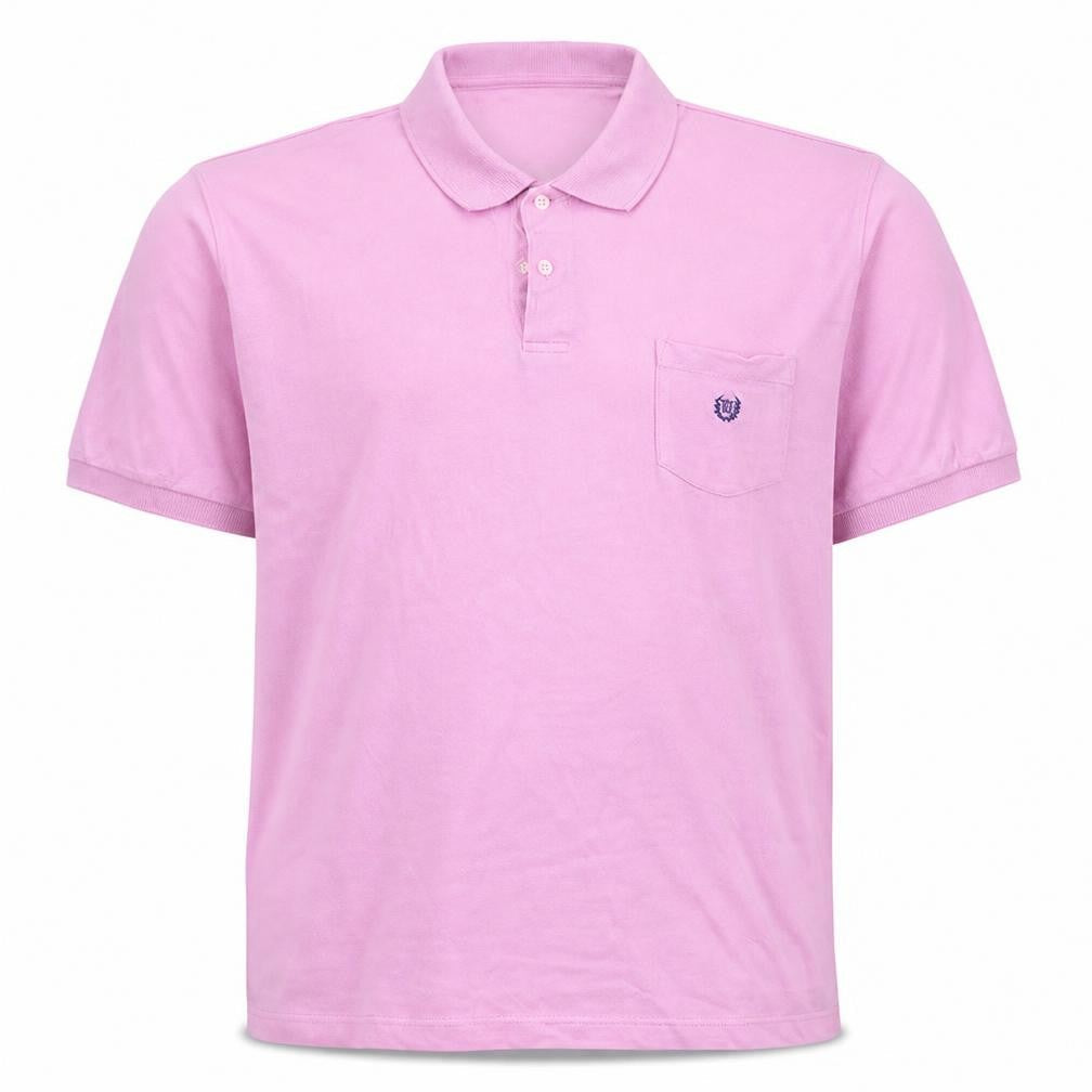 Chaps Men's Pink Cotton Polo Shirt XXL Classic Fit Casual
