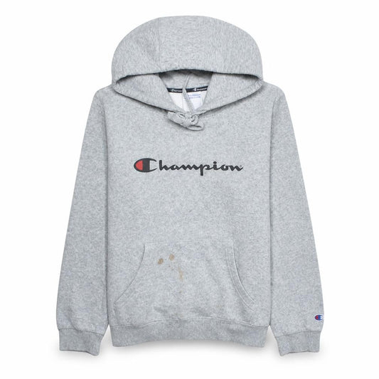 Champion Men's Grey Pullover Hoodie M Regular Fit Sports Style
