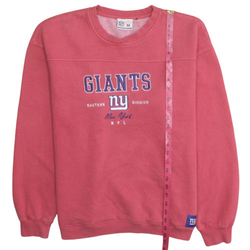 NFL New York Giants Men's Red Pullover Sweatshirt M Embroidered Fleece