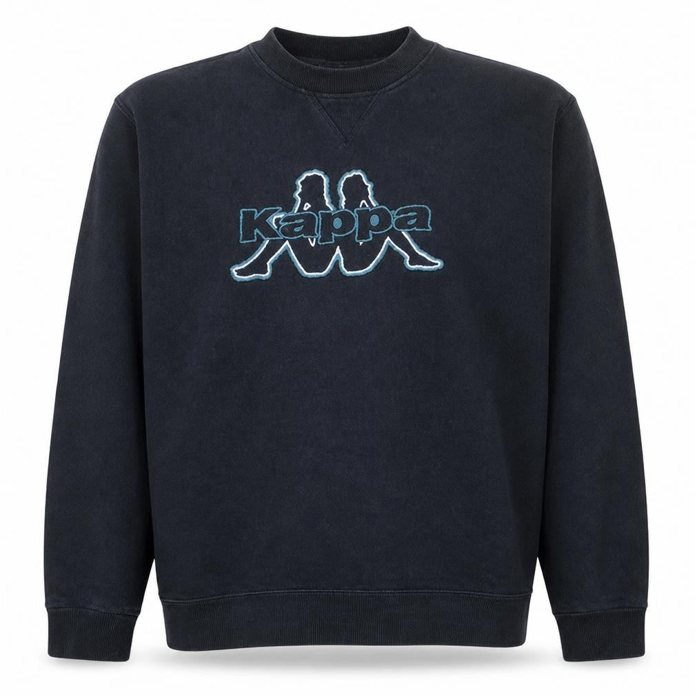 Kappa Mens Black XL Classic Crew Neck Sweatshirt