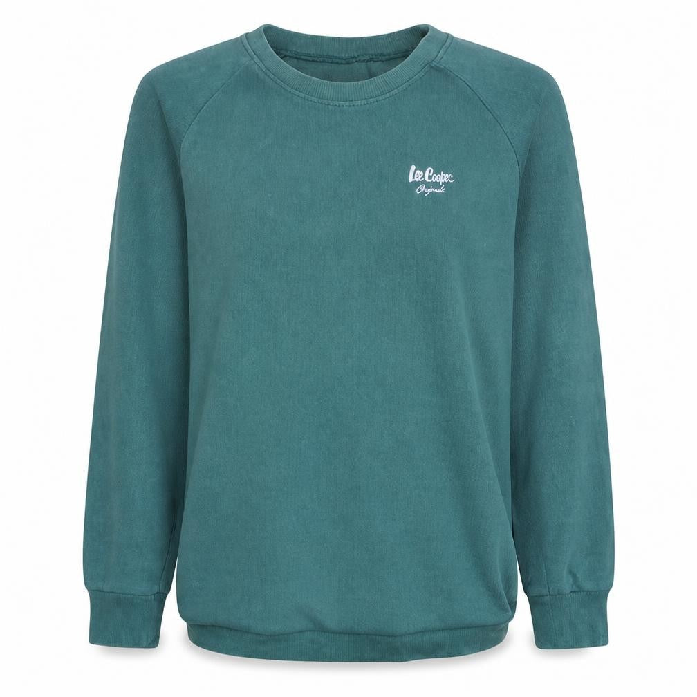Lee Cooper Men’s Green Crew Neck Pullover Sweatshirt L