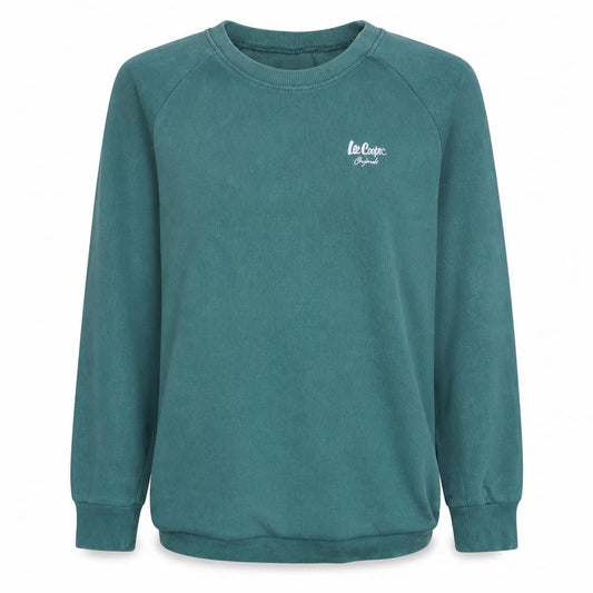 Lee Cooper Men’s Green Crew Neck Pullover Sweatshirt L