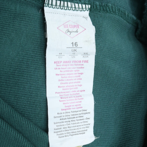 Lee Cooper Men’s Green Crew Neck Pullover Sweatshirt L