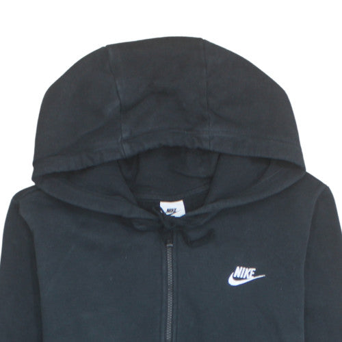 Nike Men's Black Full Zip Hoodie L Sports Fleece Sweatshirt
