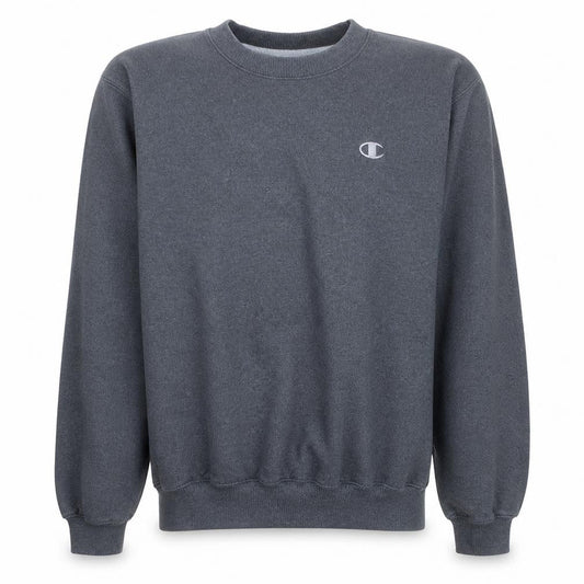 Champion Men's Grey Pullover Crew Neck Sweatshirt Size S