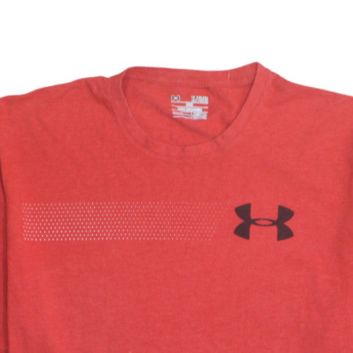 Under Armour Mens Red XL HeatGear T-Shirt Lightweight Active Top