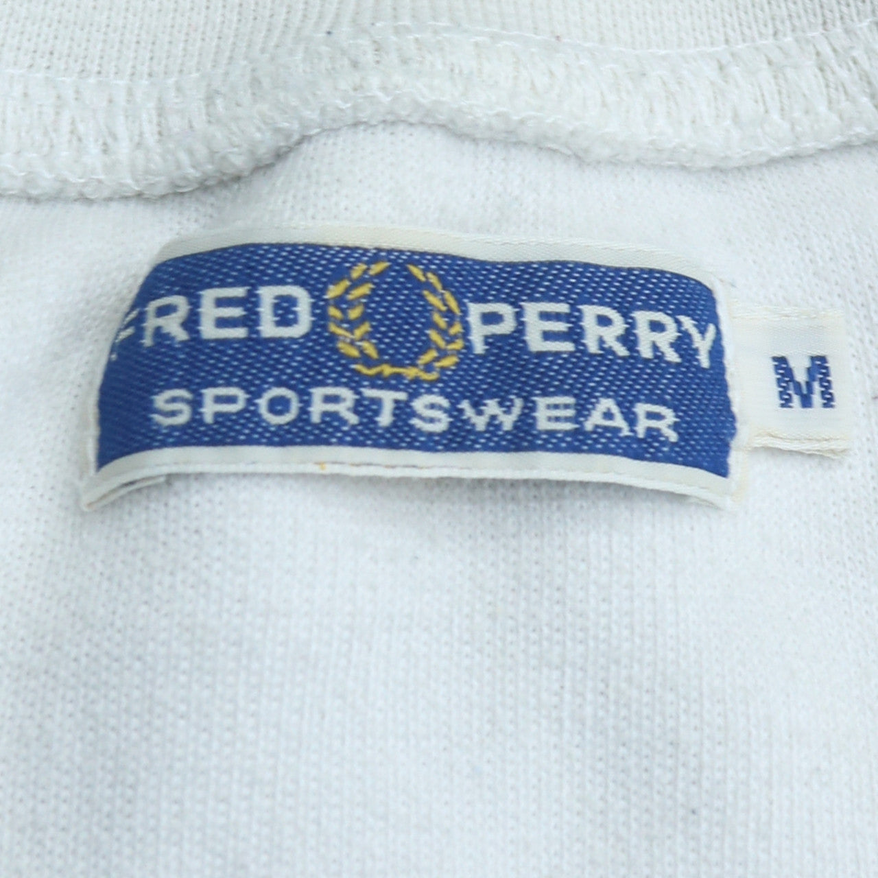 Fred Perry Mens White Track Jacket M Sportswear Full Zip Retro Style