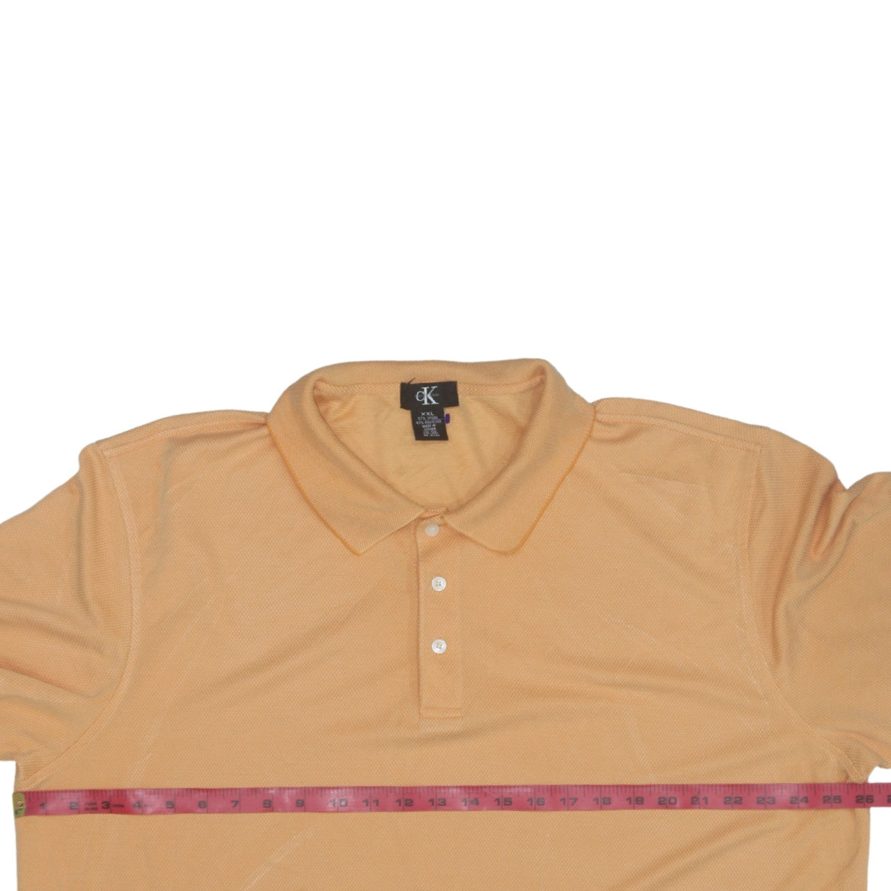 Calvin Klein Men's Beige 2XL Short Sleeve Polo Shirt