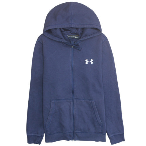 Under Armour Mens Blue Full Zip Athletic Hoodie L