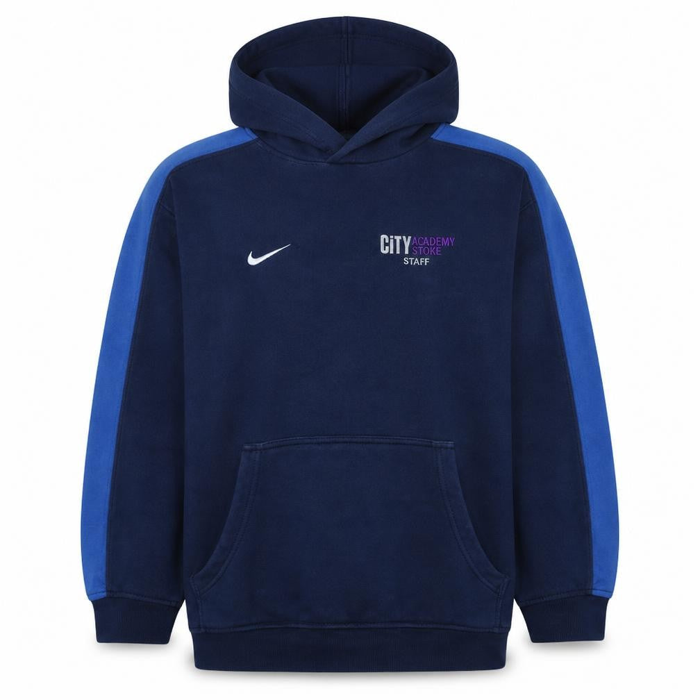 Nike Men's Navy Blue Dri-Fit Pullover Hoodie XL Staff Edition
