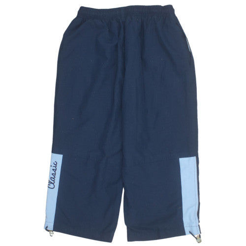 Reebok Boys Navy Blue Track Pants Size M Elastic Waist Classic Style