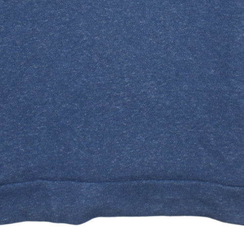 Adidas Mens Blue Crew Neck Pullover Sweatshirt Long Sleeve