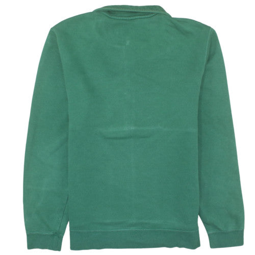 Nike Men's Green Half Zip Fleece Sweatshirt L Regular Fit