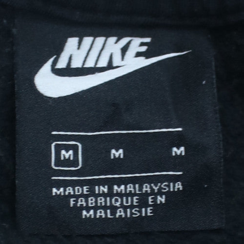 Nike Men's Black Pullover Hoodie M Graphic Sport Fleece