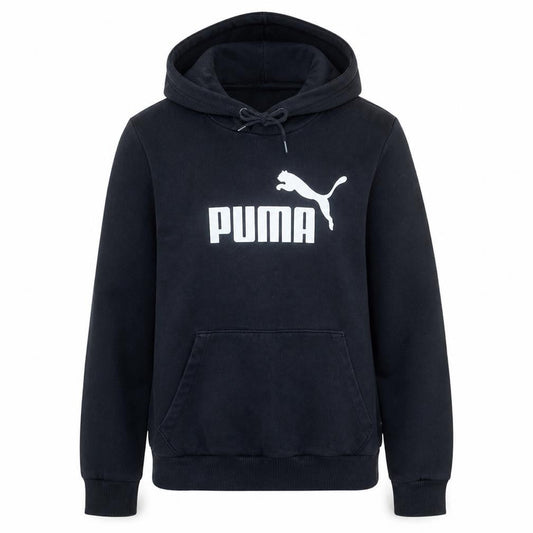 Puma Womens Black Pullover Hoodie Size M Hooded Sweatshirt