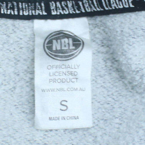 NBL Men's Grey Pullover Hoodie S Regular Fit Sportswear