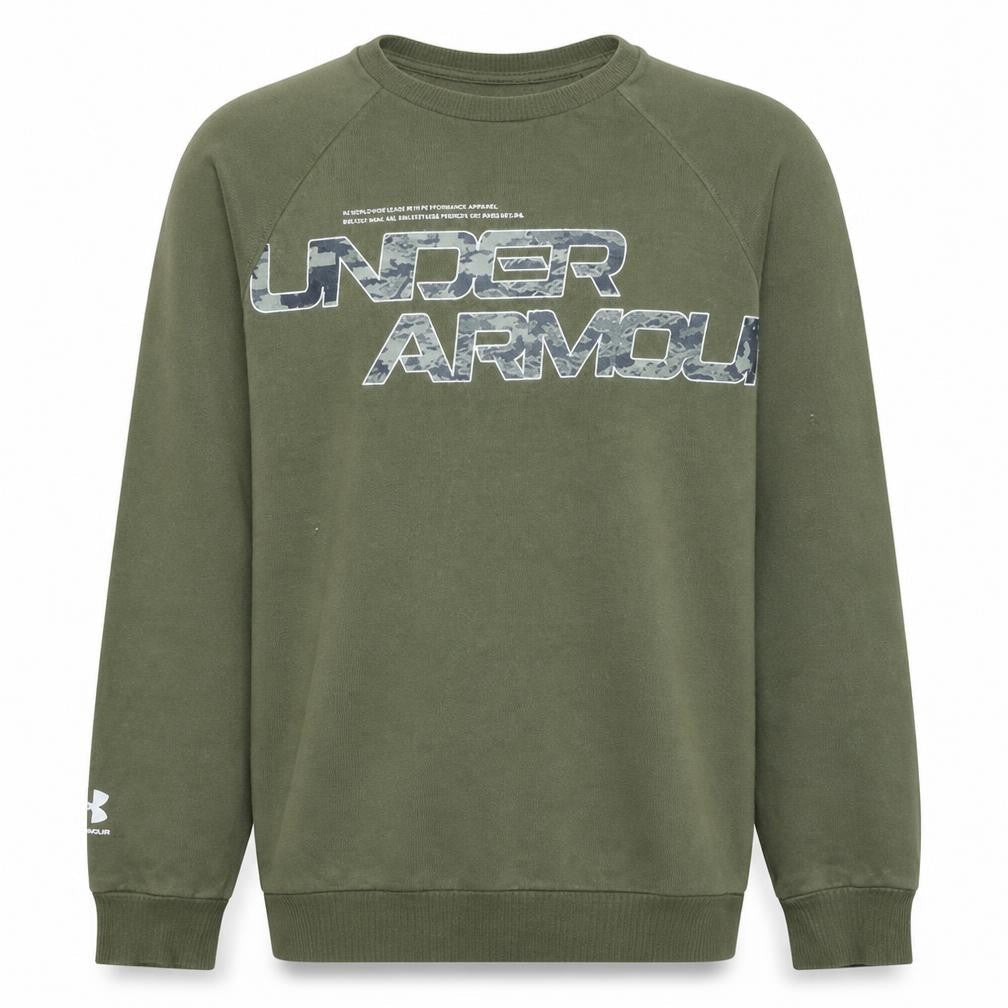 Under Armour Men's Green Pullover Graphic Sweatshirt M