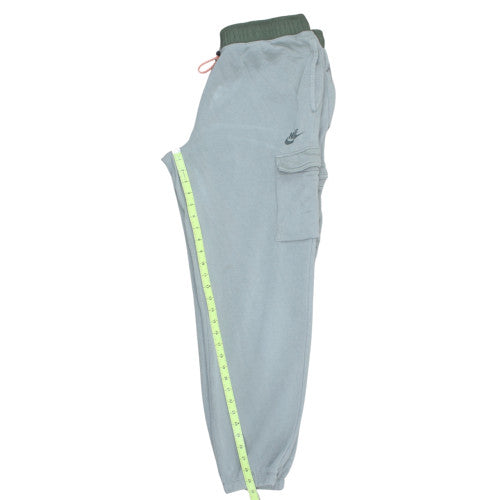 Nike Men’s Grey Fleece Jogger Trousers Size L Loose Fit