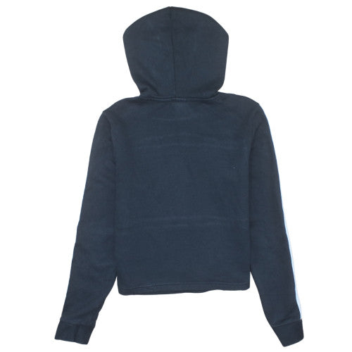 Adidas Womens Black XS Pullover Hoodie with Logo Print