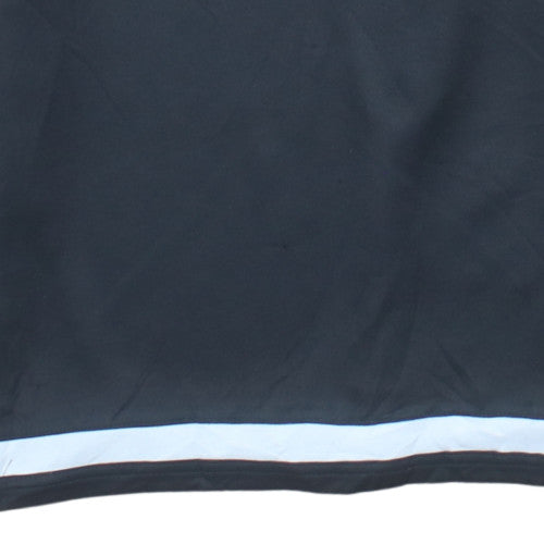 Adidas Boys Black 13-14 Years 1/4 Zip Sports Pullover Sweatshirt