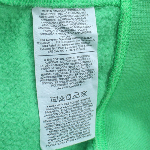Nike Men's Green Crew Neck Fleece Pullover Sweatshirt M