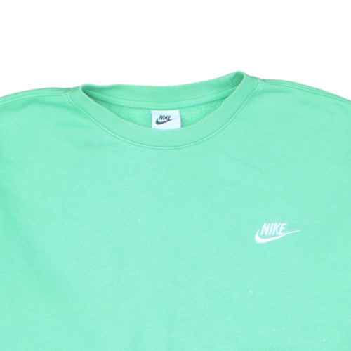 Nike Men's Green Crew Neck Fleece Pullover Sweatshirt M