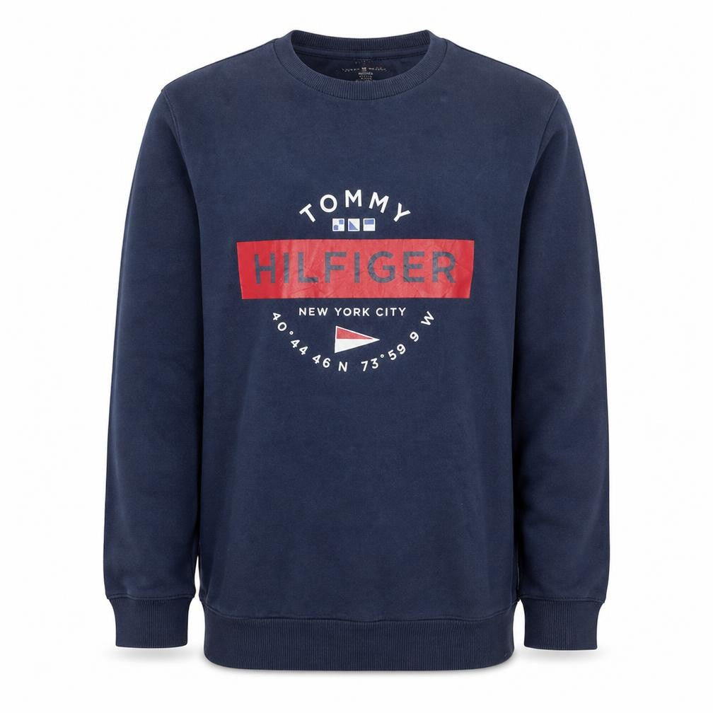 Tommy Hilfiger Men's Navy XL Pullover Crew Neck Jumper
