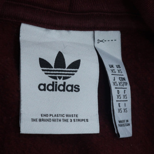 Adidas Men's Red Pullover Hoodie XS Sportswear Fleece