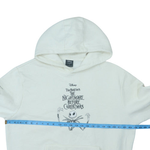 Disney at Primark Men’s White Jack Skellington Christmas Hoodie L