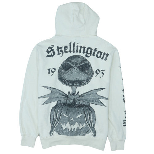 Disney at Primark Men’s White Jack Skellington Christmas Hoodie L