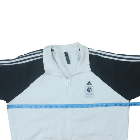 Adidas Men's White XL Full Zip Sports Sweatshirt