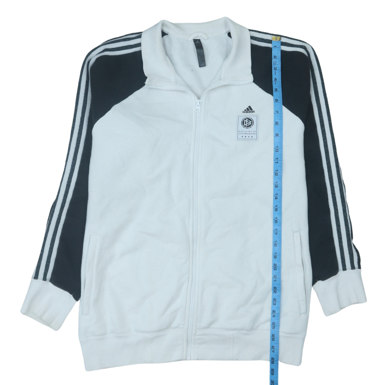 Adidas Men's White XL Full Zip Sports Sweatshirt