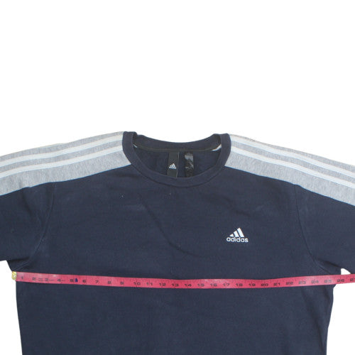 Adidas Men’s Blue Crew Neck Pullover Sweatshirt Size M