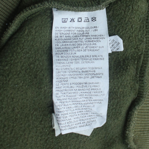 Puma Men's Green Pullover Hoodie L Regular Fit Fleece