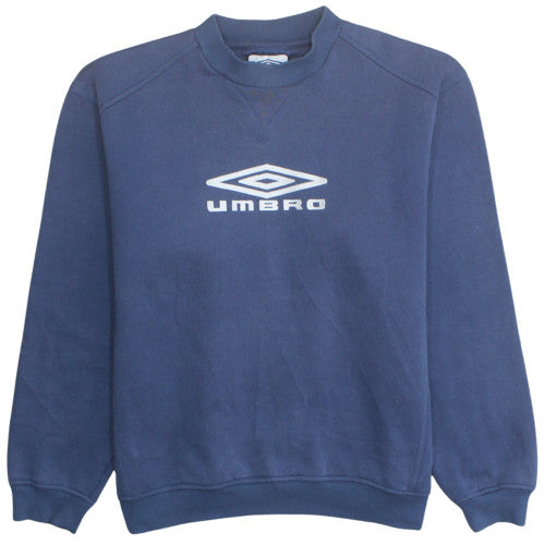Umbro Men's Blue Sweatshirt M Regular Fit Crew Neck Pullover