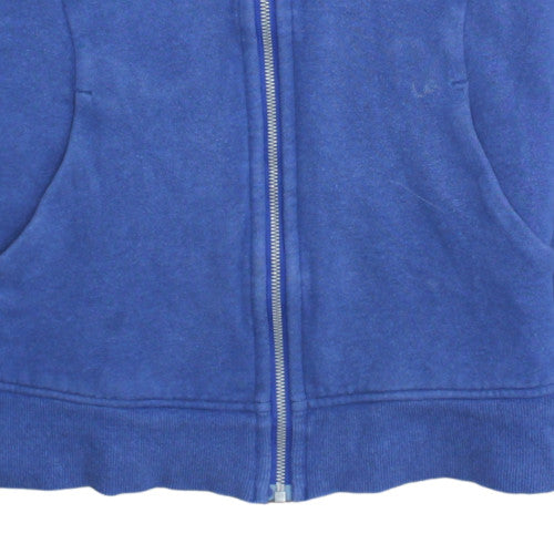 Lululemon Unisex Blue Full Zip Hoodie Fleece Cotton Blend M