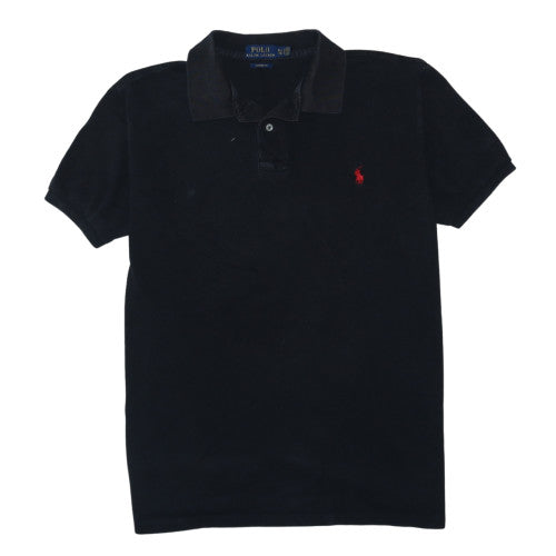 Ralph Lauren Men's Black Custom Fit Polo Shirt XL Slim Cotton