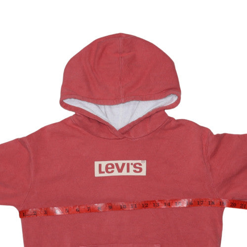 Levi’s Boys Red Pullover Hoodie 14 Years 158cm Logo Sweatshirt