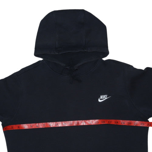 Nike Men's Black Pullover Hoodie M Logo Fleece Sweatshirt