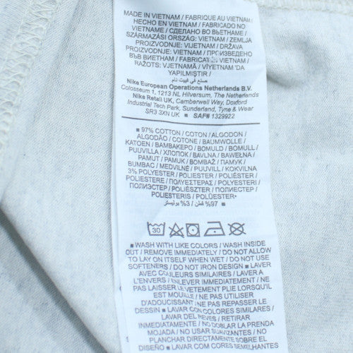 Nike Mens Grey Small Short Sleeve Basic Logo Active T-Shirt