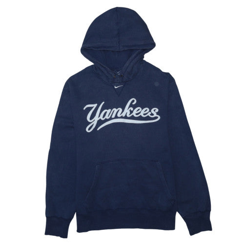 Nike Yankees Navy Blue Men's Pullover Hoodie UK XL Cotton Blend
