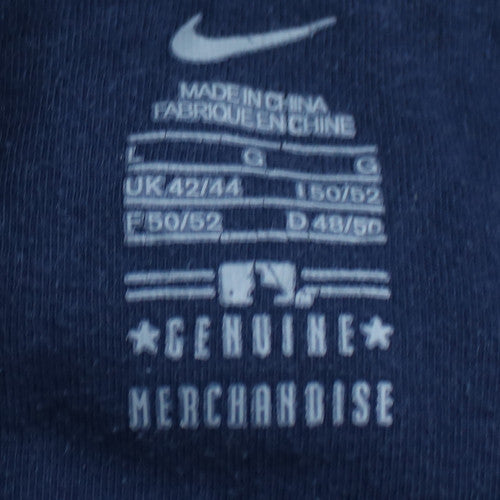Nike Yankees Navy Blue Men's Pullover Hoodie UK XL Cotton Blend