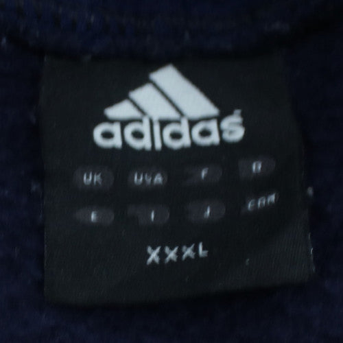 Adidas Men’s Blue 3XL Pullover Hoodie Serbia Sports Fleece