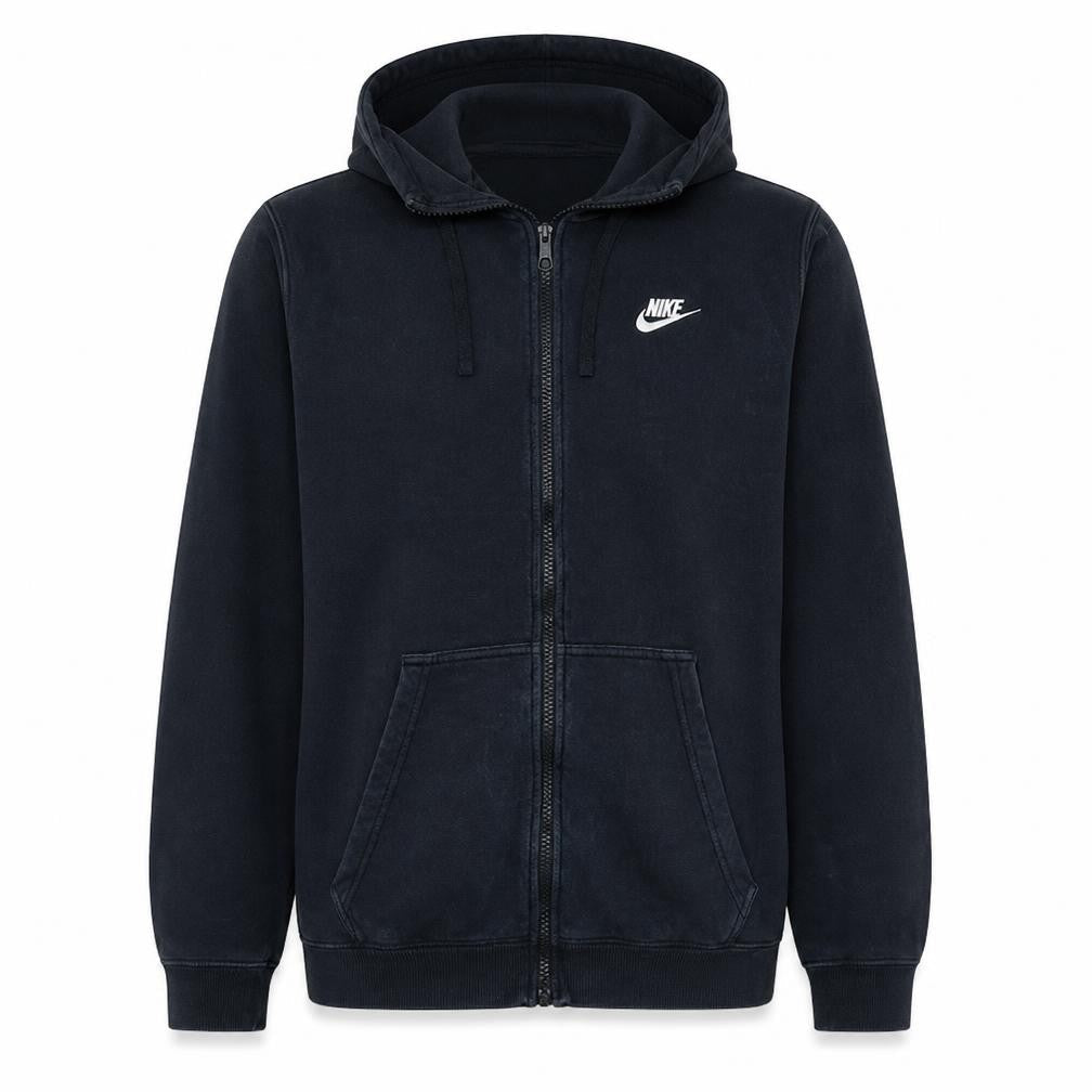 Nike Men's Black Full Zip Hoodie L Fleece Sportswear