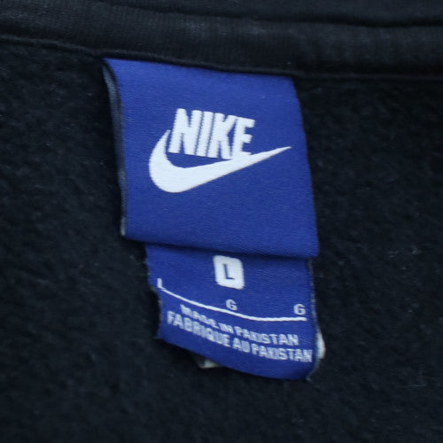 Nike Men's Black Full Zip Hoodie L Fleece Sportswear