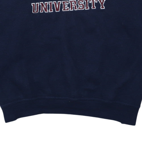 Oxford University Navy Blue Men's XL Sweatshirt Embroidered Pullover