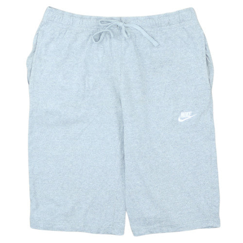 Nike Men's Grey Sweat Shorts M Elastic Waist Drawstring Pockets