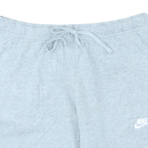 Nike Men's Grey Sweat Shorts M Elastic Waist Drawstring Pockets