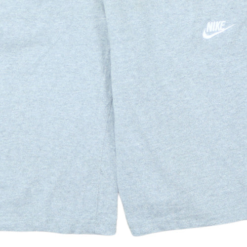 Nike Men's Grey Sweat Shorts M Elastic Waist Drawstring Pockets